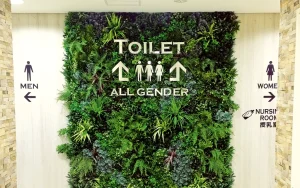 トイレにも緑と癒しを！人工壁面緑化パネルで実現しよう