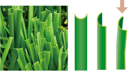 特殊形状パイルで倒れにくい