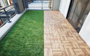 人工芝とウッドパネル、どっちが後悔しない？一戸建て・マンション・賃貸ベランダで条件別に比較