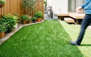 狭い庭でもできる人工芝DIY｜小さな庭をおしゃれにする